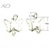 925银耳饰配件镀白金，规格：4.5x9mm，银工艺礼品，耳饰批发，耳坠配件