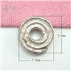 925银蜗牛珠子，规格：7.２x7.6mm，时尚银隔珠批发，银隔片，DIY配件