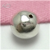 925银单孔珠，规格：6mm，孔径：1mm，珠宝配件银饰，银珠，925银饰品批发
