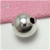925银单孔珠，规格：5mm，孔径：1.5mm，DIY银珠，时尚饰品批发，银珠