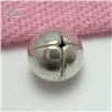 925银单孔珠，规格：4mm，手工银饰配件，DIY银珠，饰品珠子 银珠