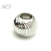 925银弯刀车花珠，规格：外径：6mm，孔径：2.5mm，银饰配件，DIY银珠，串珠配件批发