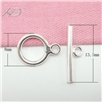 925银OT形扣，规格：8x13.5mm，银饰配件，银手链扣，饰品手链扣