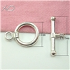 925银OT形扣，规格：11x17.5mm，手链、项链扣，饰品配件