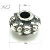 银泰银珠子配件，规格：4x7mm，925银配件，串珠配，泰银隔珠