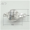 925银灯笼形扣，规格：10x16mm，银首饰批发，珍珠扣，手链扣