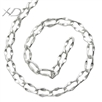 925银无限长压坑侧尾链，规格：6x3x0.8mm，DIY银饰配件，延长链，diy链条