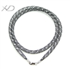 有丝网绳银方扣，规格：4.0mm 尺寸：16寸（40厘米），银扣项链绳，吊坠挂绳，绳子项链