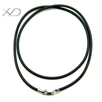 胶绳银方扣，规格：1.5mm，银饰品绳，吊坠绳子，绳子项链