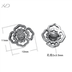 925银福字如意扣，规格：11x12mm，绳子配件，银配件，diy手工银