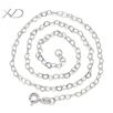 925银心形项链，规格：0.4x2.8mm，银饰批发，项链银，银链新款