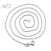 925银圆珠项链，规格：1.2mm，银首饰，银项链，925饰品批发
