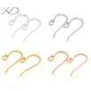 925银珠头耳钩，规格：0.7x8x17mm，925银耳环配件，耳坠配件，长耳环