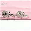 925银耳环，规格：3x9.5x17mm，925银饰时尚流行，饰品批发，银耳环耳坠