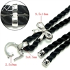 蝴蝶结K金款吊坠挂绳（黑色），规格：3mm，项链绳，玉佩挂绳，项链挂绳女批发