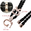 银K金款项链绳（黑色），规格：3mm，精品绳，黄金吊坠挂绳女，项链绳
