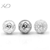 925银心形激光珠子，规格：10mm 孔径：2.3mm，珠子 银，银珠子珠，DIY银珠
