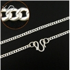 99银单扣足银项链，宽度：2mm，尺寸：15寸，足银项链，990项链，银项链 女