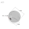 925银光面隔片配件，规格：5.5mm 孔径：0.7mm，隔珠 隔片 批发 银，925银隔珠隔片