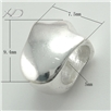 925银潘家大孔珠子，规格：7.5x9.4mm，孔径：5mm，925银，手链配件，手工串珠配件