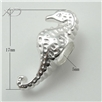 925银海马形潘家珠子，规格：17mm，孔径：5mm，潘家，手串隔珠，隔珠批发，银配饰