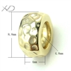 925银潘家珠镀黄金，规格：8.8mm，孔径：4.8mm，潘家银饰，925银珠，DIY手链珠子