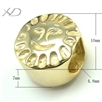 925银太阳头潘家珠镀黄金，规格：10mm，孔径：4.8mm，潘家手链配件，925银珠，DIY银珠