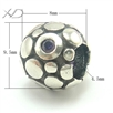 925银潘拉珠子，规格：8x9.5mm，孔径:4.5mm，潘家银饰，925银珠，银隔珠