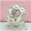 925银潘家珠子，规格：9.5x12mm，孔径：5mm，pandora大孔珠，银珠子925银，银珠子手链