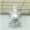 925银福寿龟铃铛配件，规格：9x15.5mm，银小坠子，银配件，925银铃铛配件