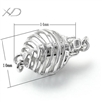 925银缕空项链扣镀白金，规格：10x14mm，缕空球扣，银首饰配件，项链扣