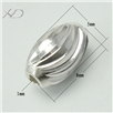 925银车花弯刀米珠，规格：5x8mm 孔径：1mm，925银配件，串珠配件批发，925银珠