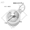 925银花纹铃铛，规格：13mm，银首饰配件，银铃铛银，银铃铛批发