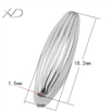925银直纹橄榄珠配件，规格：6x1.8.2mm 孔径：1.5mm，银珠手串，925银珠，diy隔珠