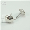 925银圆形耳钉，规格：7mm，流行饰品，光面拱圆耳钉，耳钉，耳钉塞批发