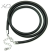 925银胶绳弹簧扣加尾链加吊牌，规格：3mm 尺寸：18寸，银首饰绳，DIY，项链绳 吊坠挂绳