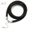 925银线包绳水滴扣加尾链加水滴，规格：5mm 尺寸：18寸，首饰绳，黑色项链绳，吊坠挂绳