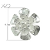 925银花形配件，规格：9.5mm，银小饰品批发，手串隔珠配件，DIY配件批发