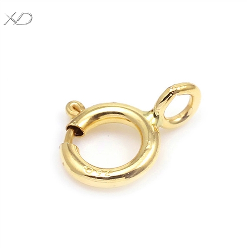 18K金弹簧扣,规格:4mm,项链扣 18K,手链连接扣,项链维修扣